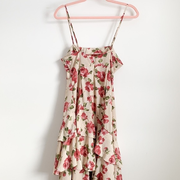NWT Nasty Gal Waterfall-En For You Floral Halter Dress US 2 - Picture 10 of 11